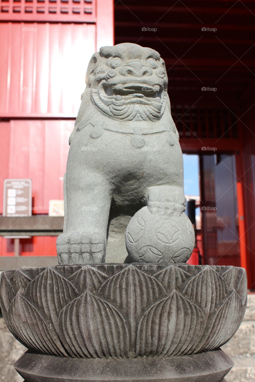 Okinawan Dog statue