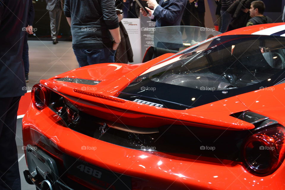 Foapcom Back Of Ferrari 488 Pista Stock Photo By Raffiziani