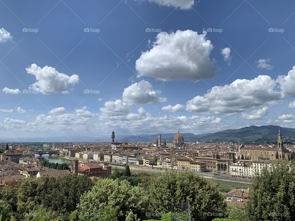 A postcard from piazzale Michelangelo, Florence