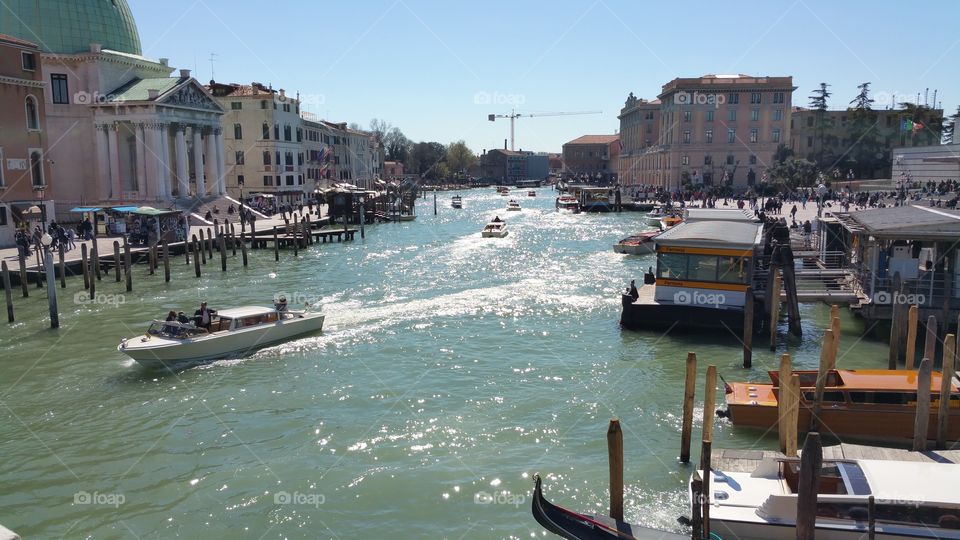 Grand canal. traveling in venice. grand canal