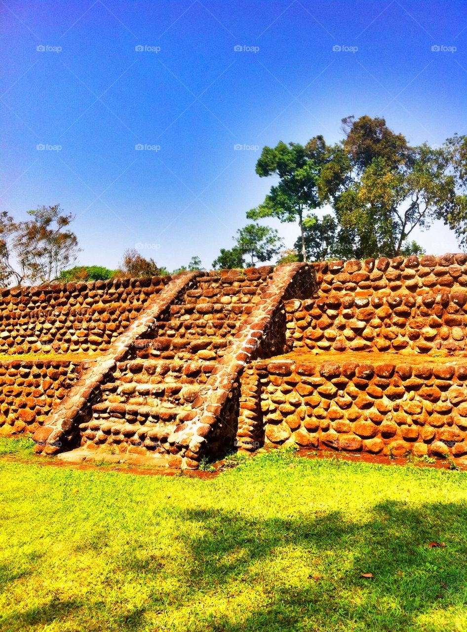 Mayan Ruin Near Chipas Mexico