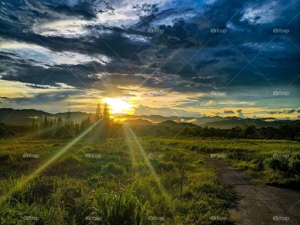 Sunburst Sunset - Prachuap Khiri Khan, Thailand