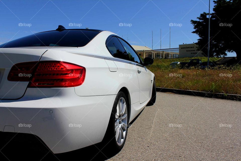 BMW e92 Side view from behind