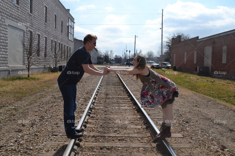 People, Railway, Adult, Road, Man