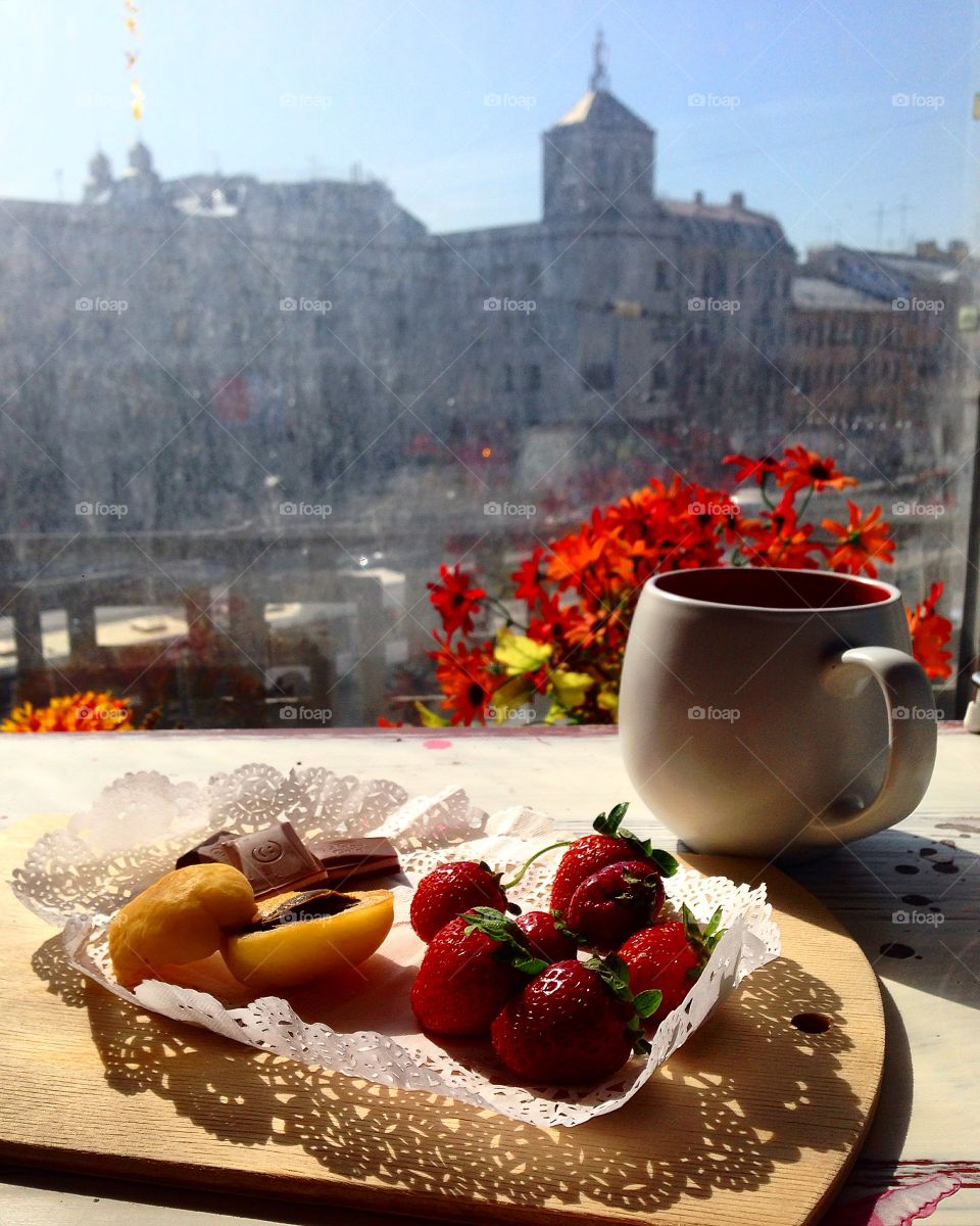 My favorite view - the center of Saint P. Great for breakfast!