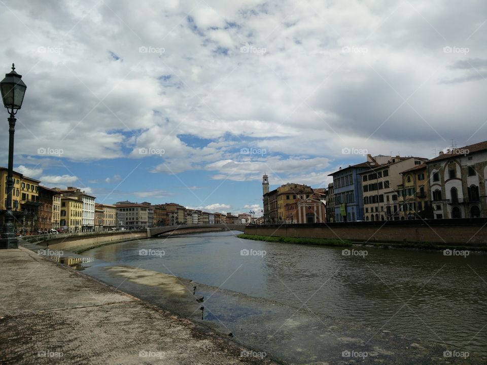 Arno river in Pisa Italy