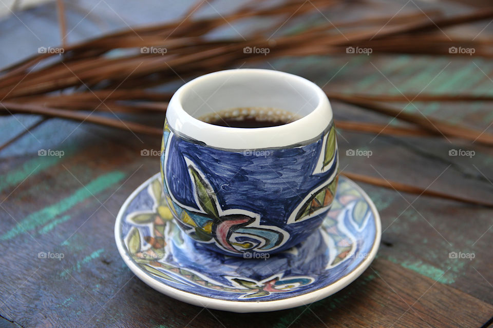 Handmade coffee cup