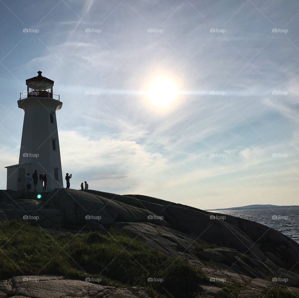 Lighthouse Canada Peggie’s cove sun 