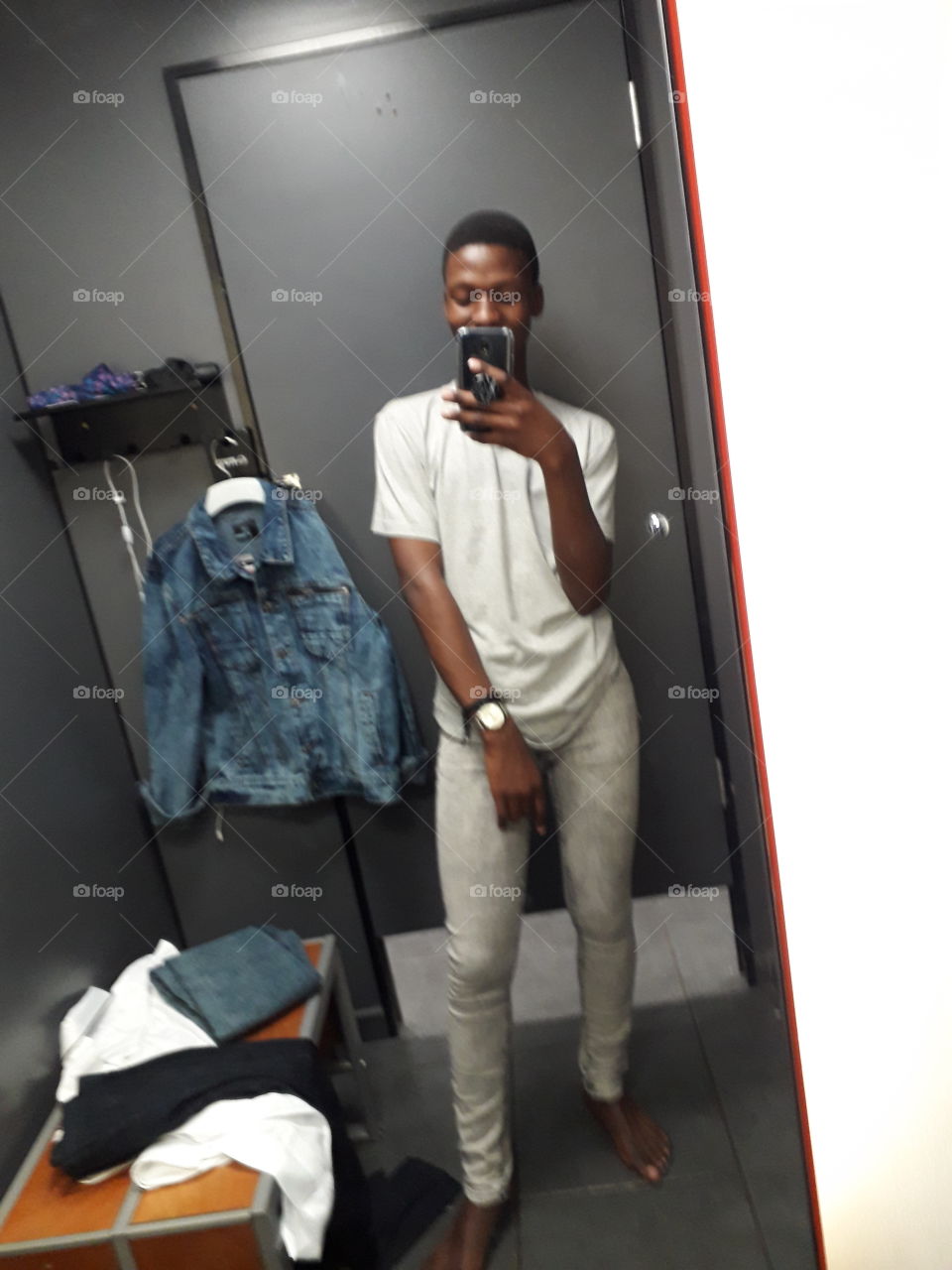 carried away in the fitting room