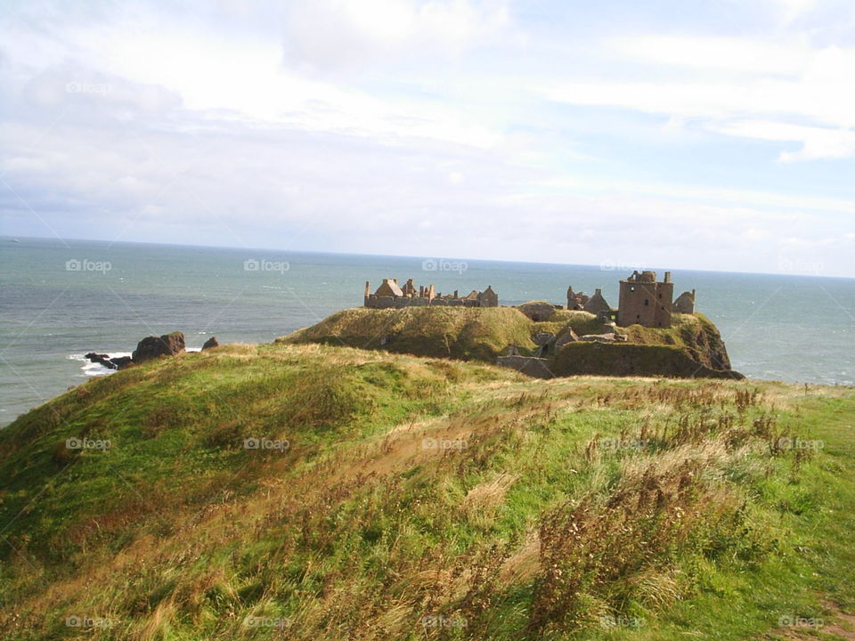Castle perched on a cliff