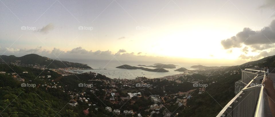 Sunset at St Thomas Caribbean 