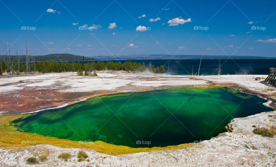 Abyss pool in Yellowstone