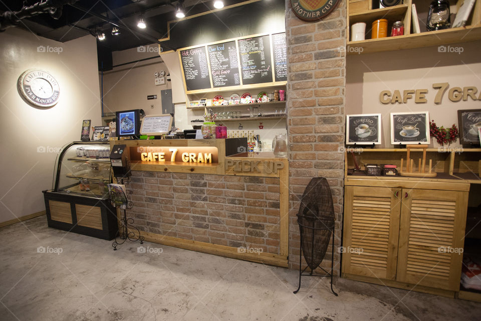 interior of a coffee shop