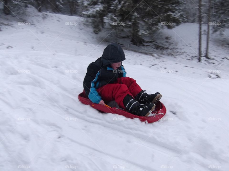 Sledding in Garmisch, Germany