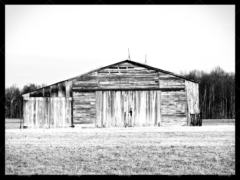 Old Indiana barn in Indiana 