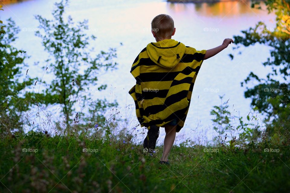 Boy running