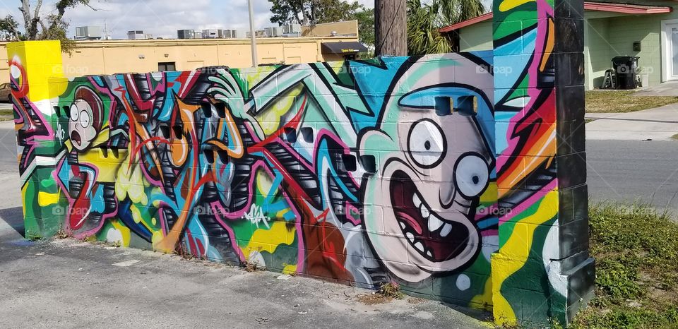Rick and Morty wall art