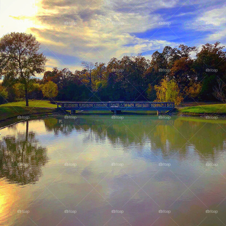 Sunset over Amons Lake