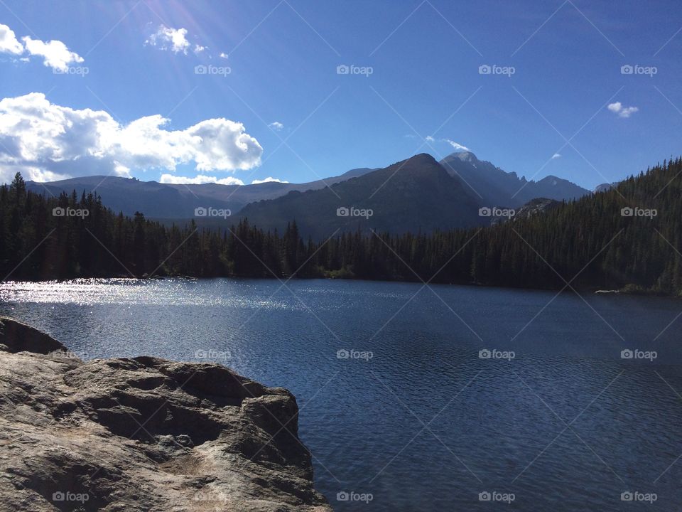 Sub-alpine lake at Rocky Mountain National Park
