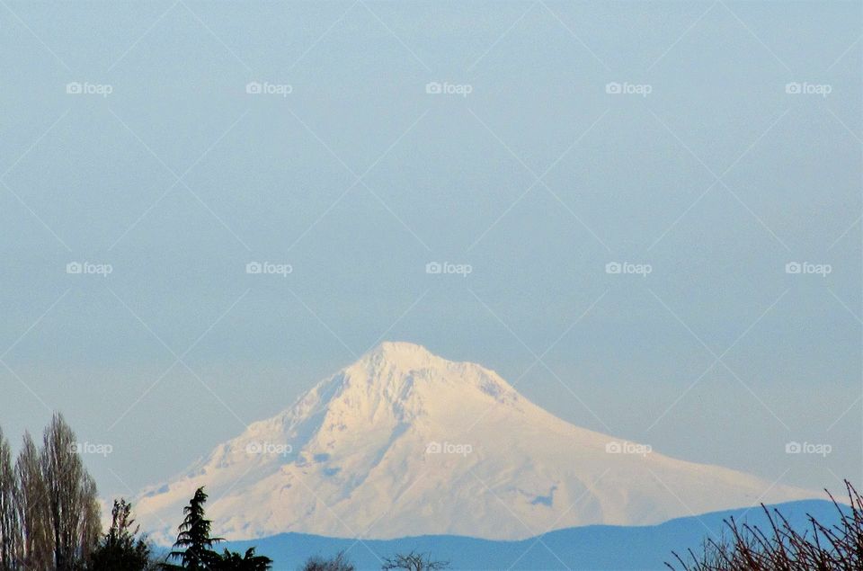 Mt Hood in winter