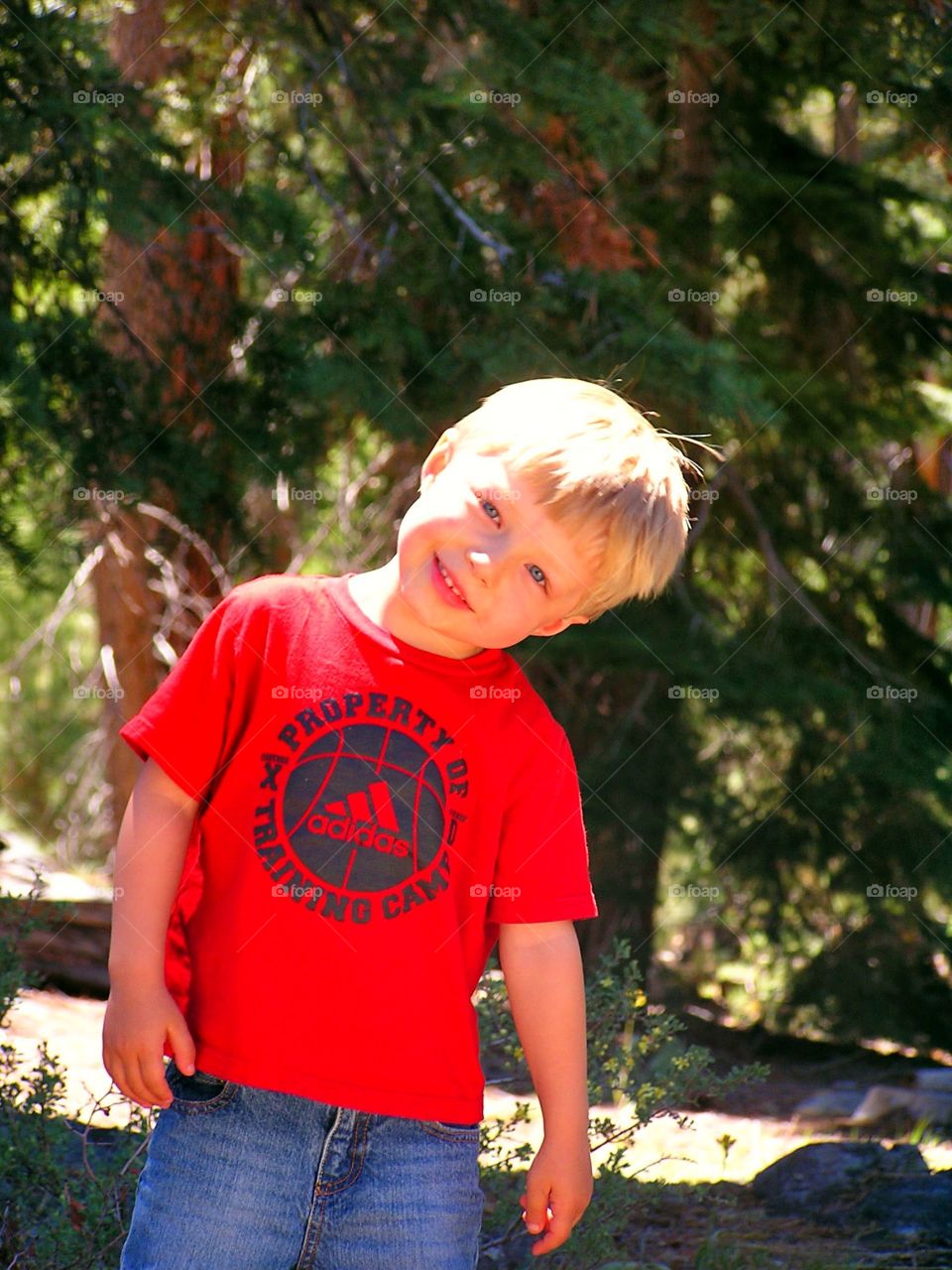 Different Perspectives. He is still a little goof ball when taking photos while hiking
