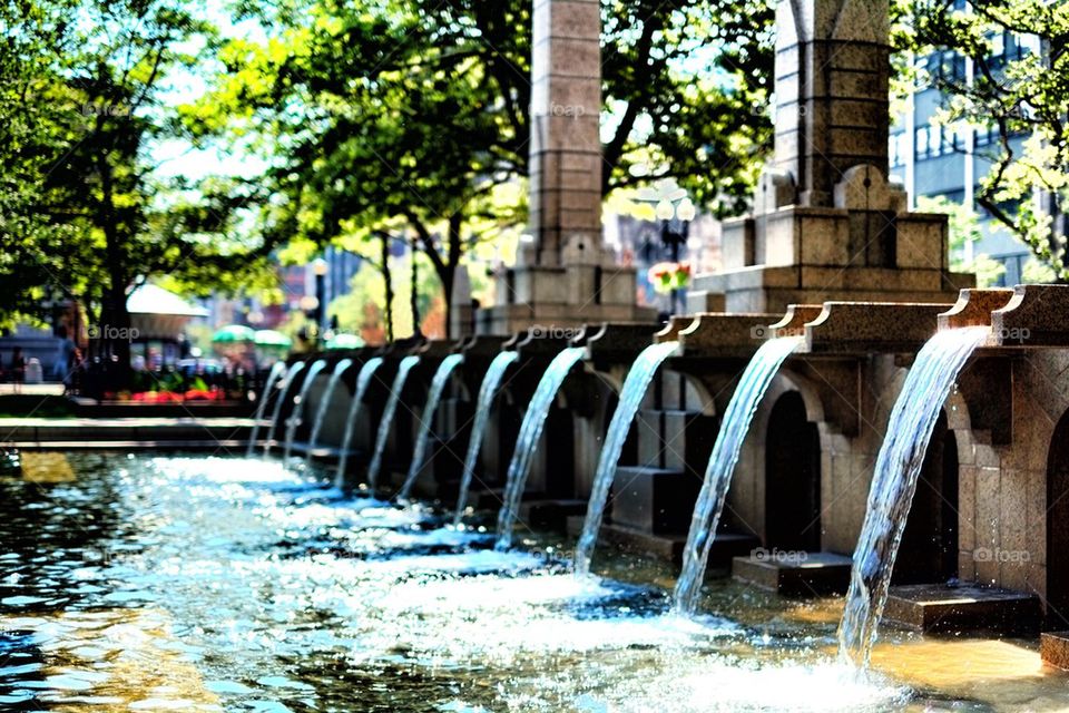Copley Squire Fountain in Boston