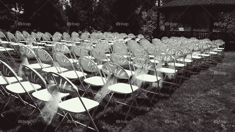 Wedding Chairs black and white