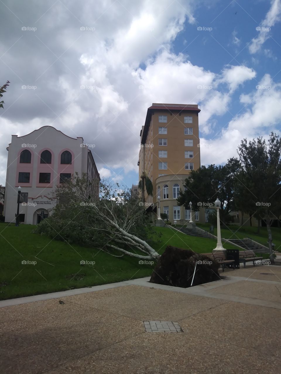 Hurricane Irma damage Lakeland Florida downtown