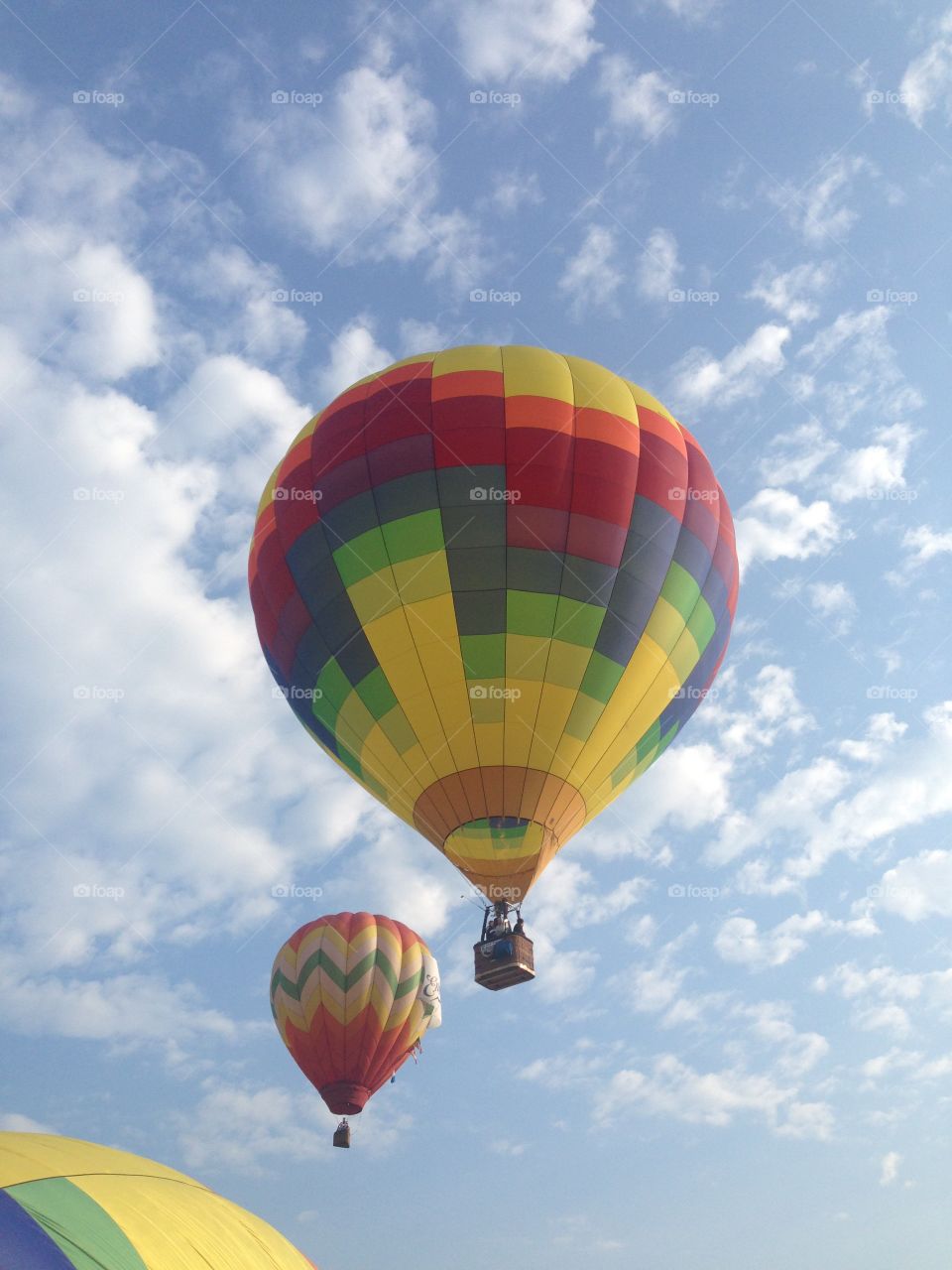 Beautiful day for a hot air balloon ride!