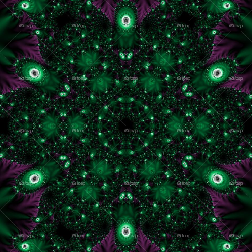 green moss fractal kaleidoscope