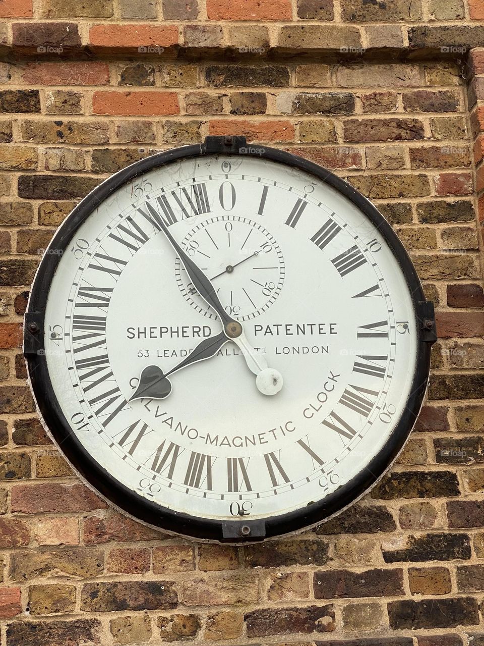 Shepherd Gate Clock Greenwich Mean Time GMT, gate of Greenwich Observatory, London 