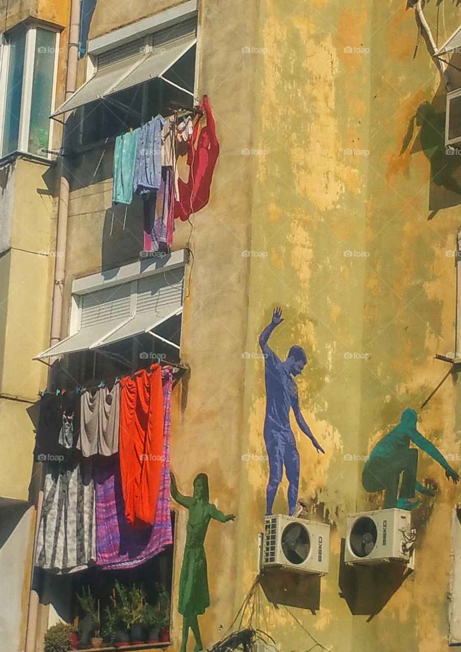 Painting on Building