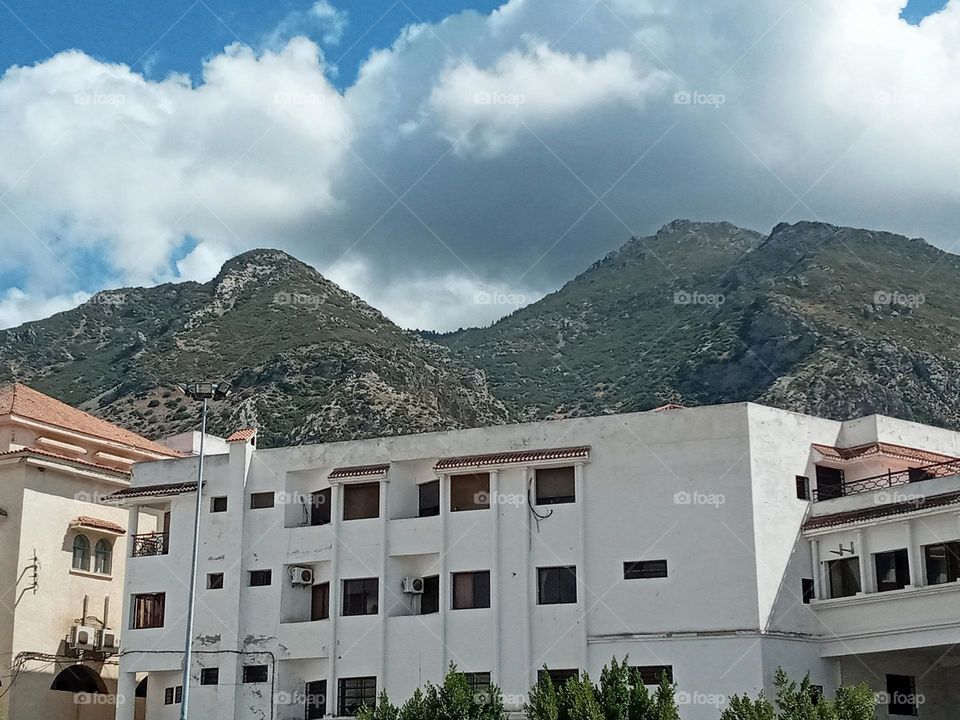 Portrait of chefchaouen in morocco