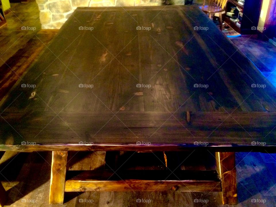 Rustic dining table