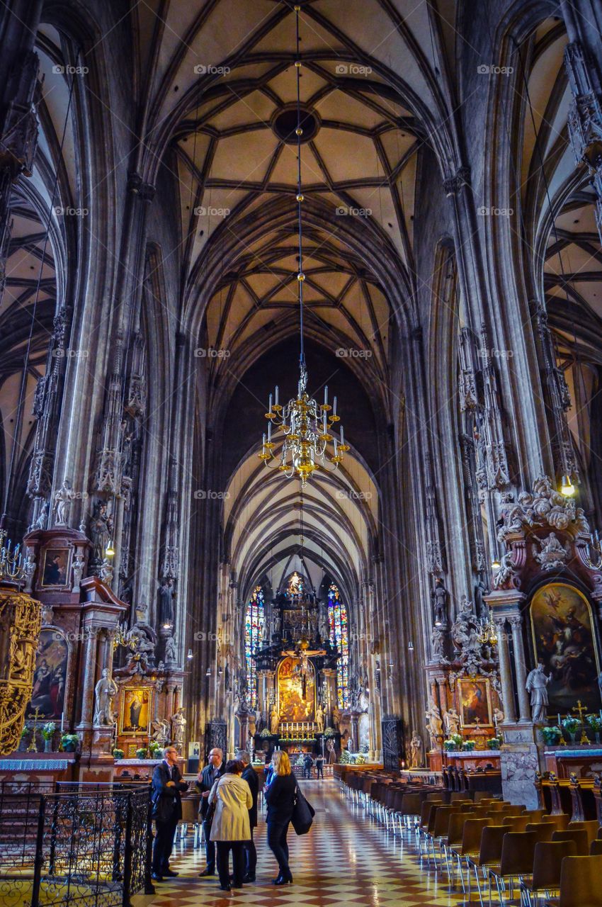 Interior de la Catedral de San Esteban de Viena (Vienna - Austria)