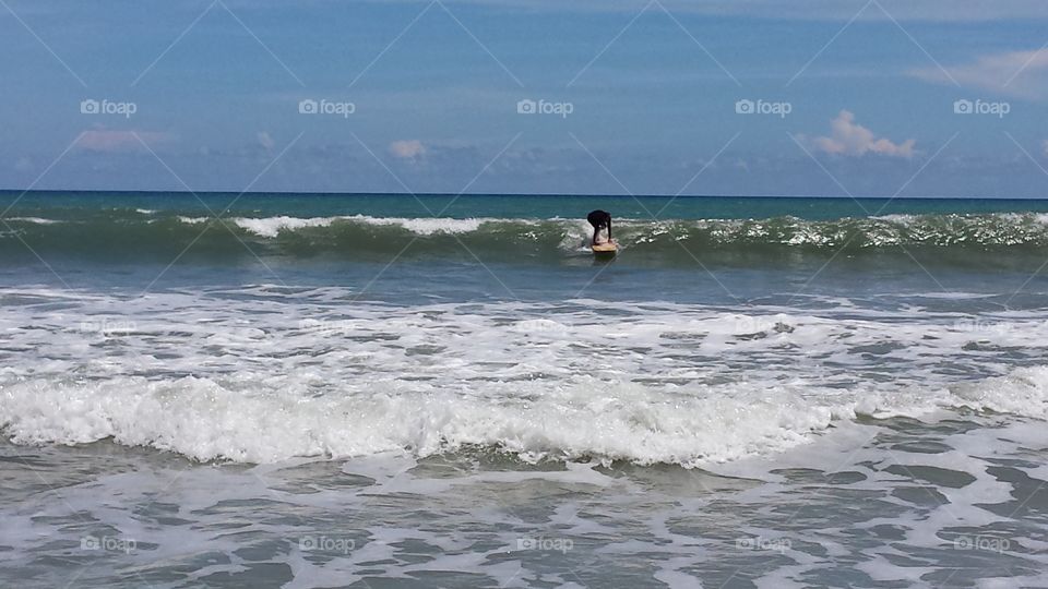 Surfing the Atlantic. taken at Satellite Beach, FL