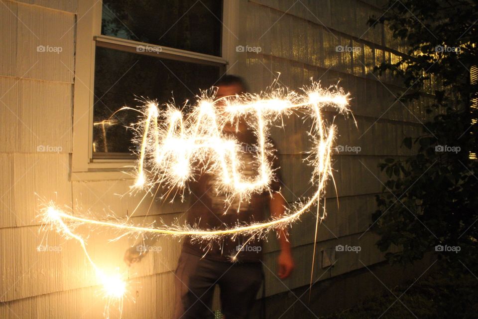 Sparkler fun