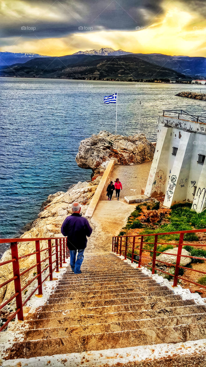 Sunset in Astros,Greece