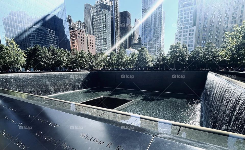 9/11 Memorial fountains 