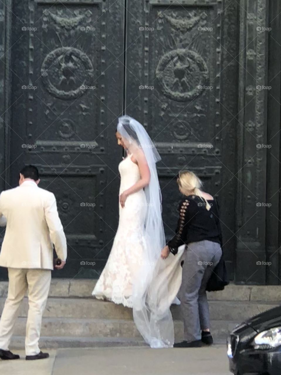 Wedding Picture on Street