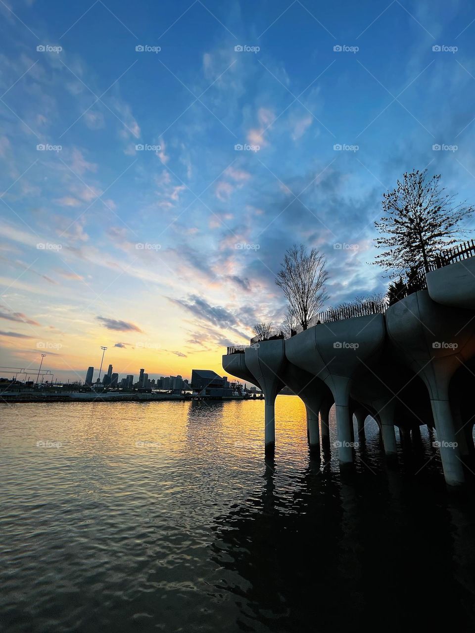 Little Island sunset view
