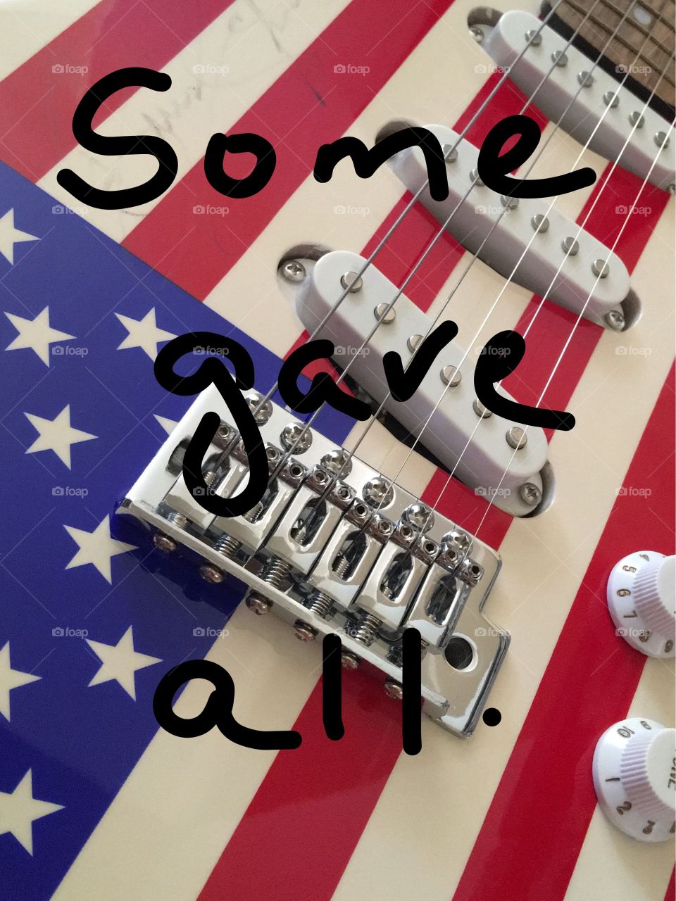 Flag guitar.