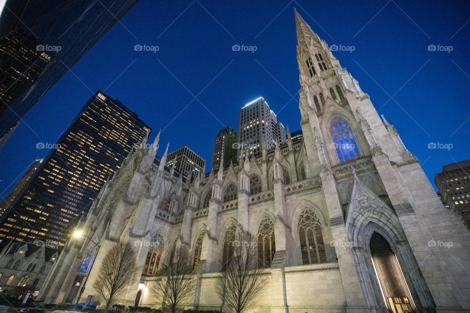 St. Patrick's at Night