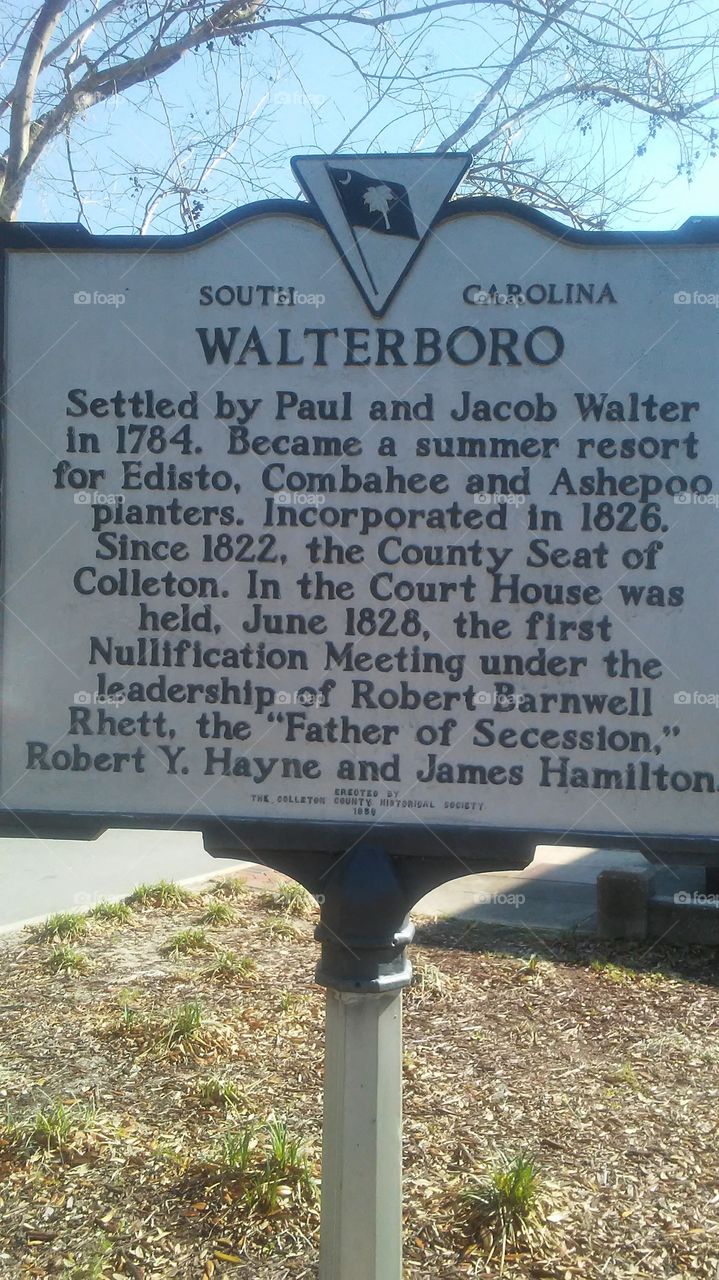 historical sign