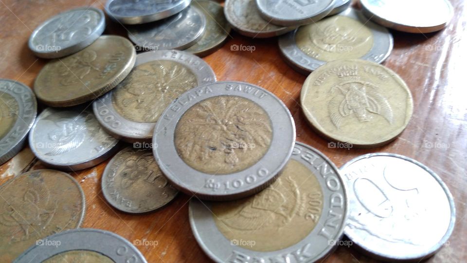 Old coins that are still in storage