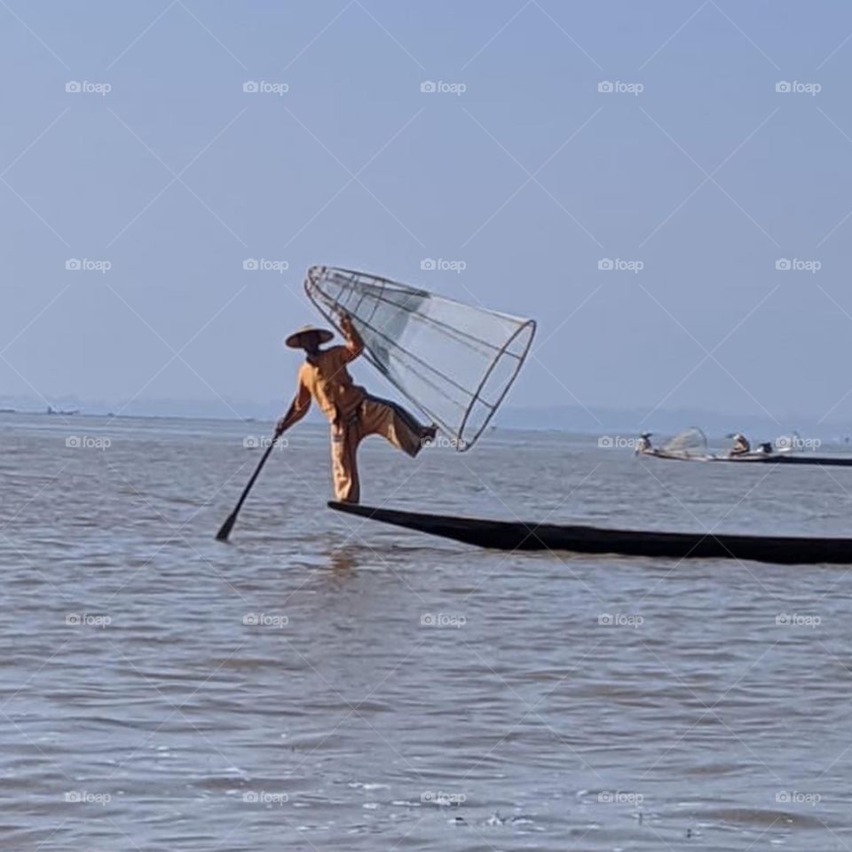 Water, Fisherman, Beach, Sea, One