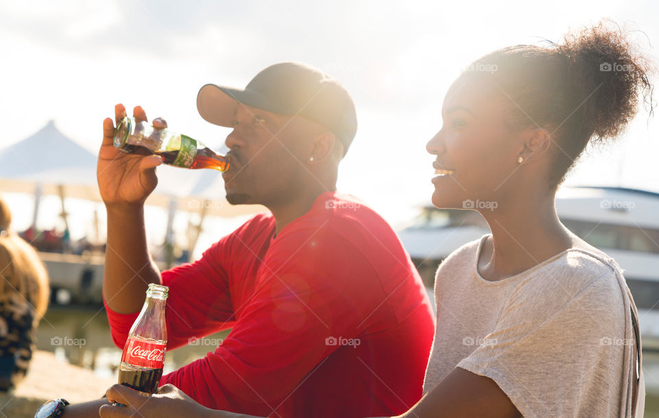 Many more photos of these two enjoying Coca Cola 😉