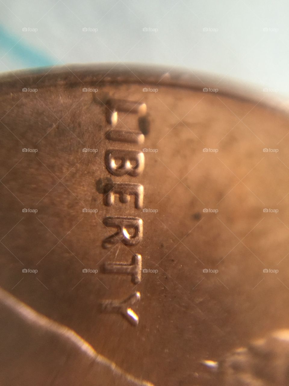 Macro penny Liberty