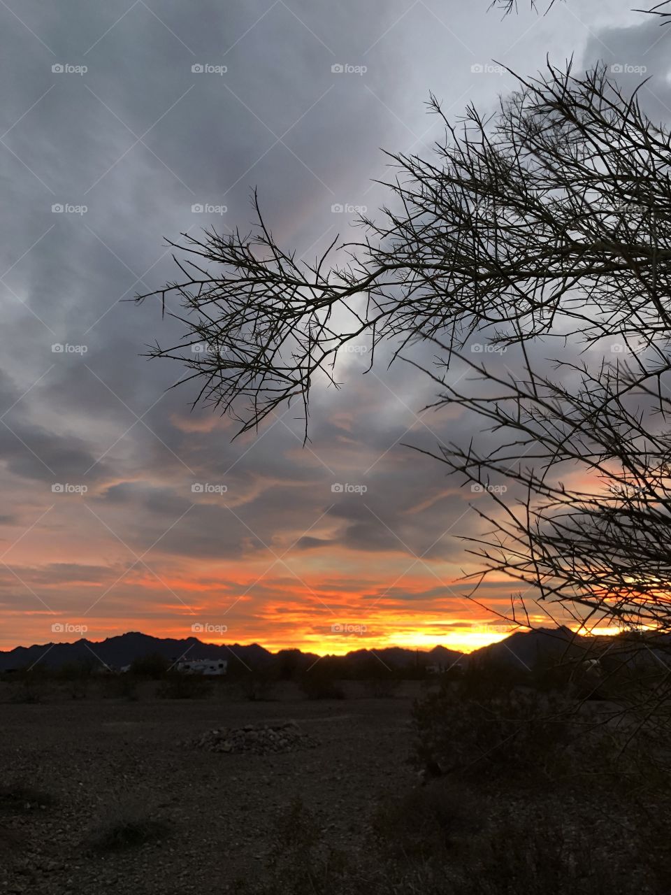 Sunset at Quartzsite