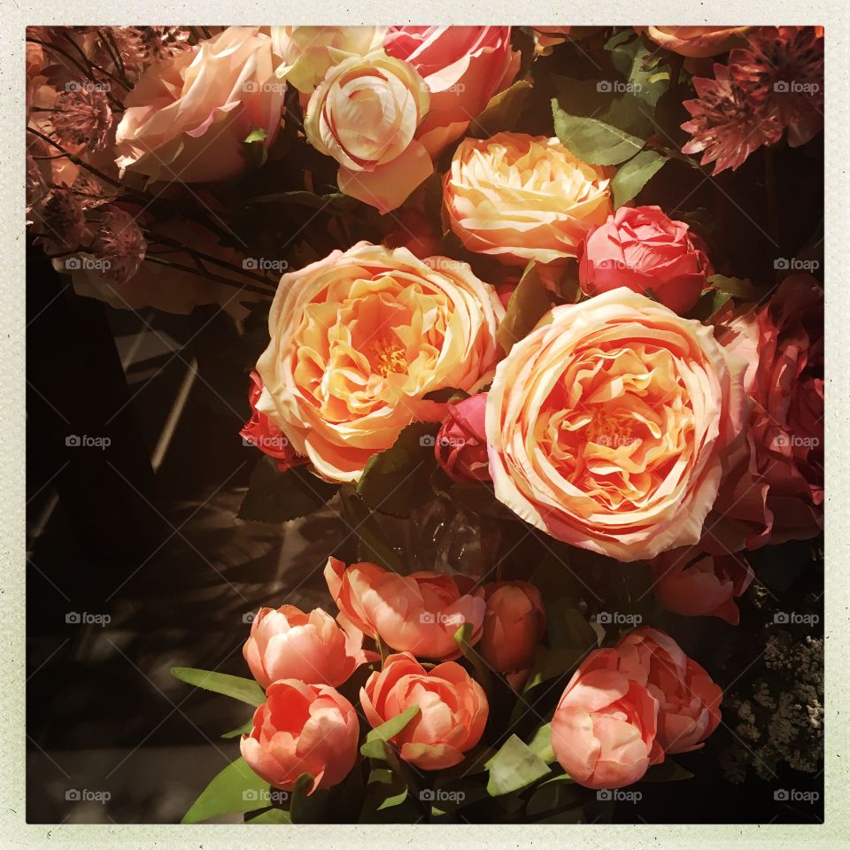 Fake floral arrangement, Seattle WA